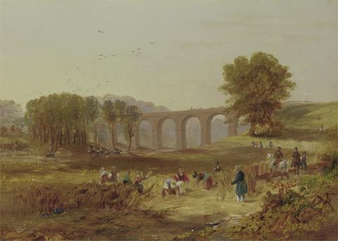 John Wilson Carmichael Corby Viaduct, the Newcastle and Carlisle Railway
