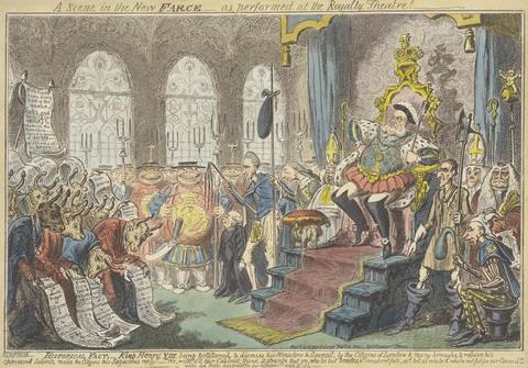 George Cruikshank A Scene in the New Farce - as Performed at the Royalty Theatre!
