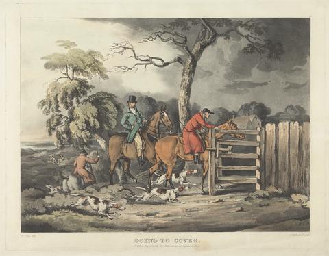 Thomas Sutherland Set of four - Fox-hunting. Going to Cover