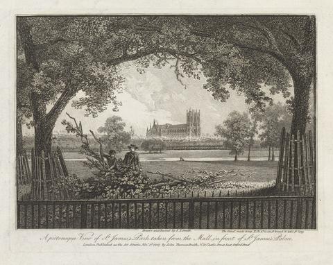 John Thomas Smith A Picturesque View of St. James's Park taken from the Mall
