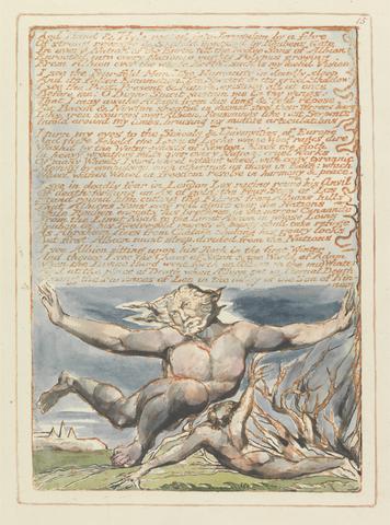 William Blake Jerusalem, Plate 15, "And Hand & Hyle...."