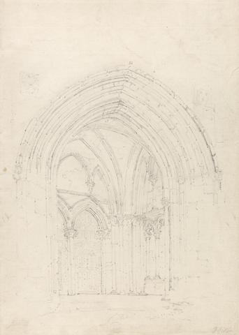 Thomas Girtin St. Alban's Cathedral, Hertfordshire