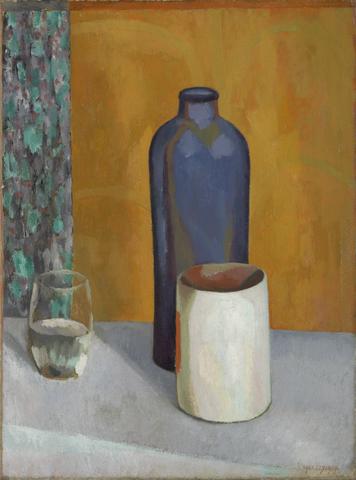 Roger Fry Still life with blue bottle