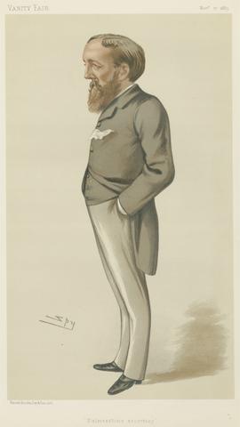 Leslie Matthew 'Spy' Ward Politicians - Vanity Fair - 'Palmerston's Secretary'. The Hon. Anthony Evelyn Melbourne Ashley. November 17, 1883