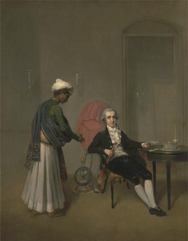 Arthur William Devis Portrait of a Gentleman and an Indian Servant