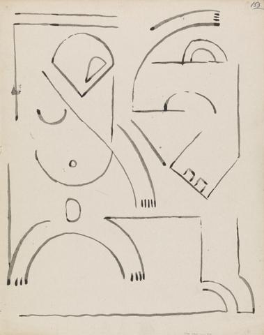 Henri Gaudier-Brzeska Abstract Figure Composition