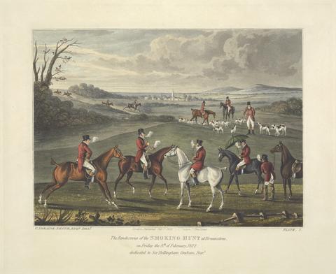 Charles Loraine Smith [Fox-Hunting] set of six: 1.The Rendezvous of the Smoking Hunt