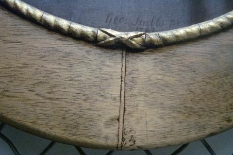 unknown artist British (?) oval architrave moulding frame
