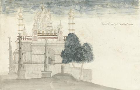Gangaram Chintaman Tambat Front View of Bhuleshwar Temple