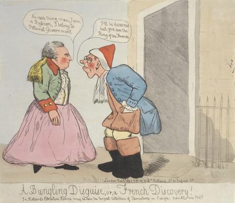 unknown artist A Bungling Disguise; or, a French Discovery