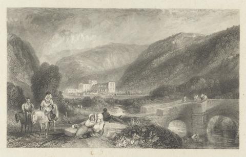 Joseph C. Bentley Rievaulx Abbey - from LIII - 'The Gallery of Modern British Artists' 1834-1836