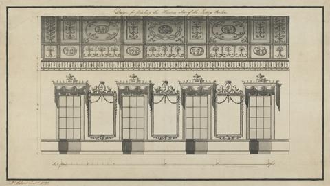 Headfort House, Ireland: Elevation of the Eating Parlor