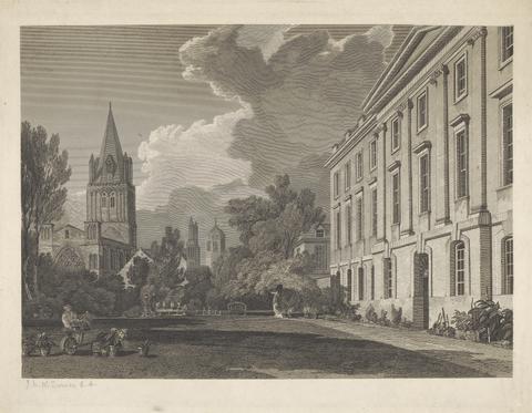 James Basire View of the Cathedral of Christ Church and Part of Corpus Christi College