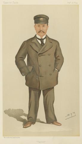Leslie Matthew 'Spy' Ward Vanity Fair: Yachting Devotees; 'Vigilant', Mr. George Jay Gould, September 27, 1894