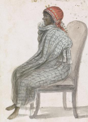 Robert Mabon African Woman Sitting on a Chair