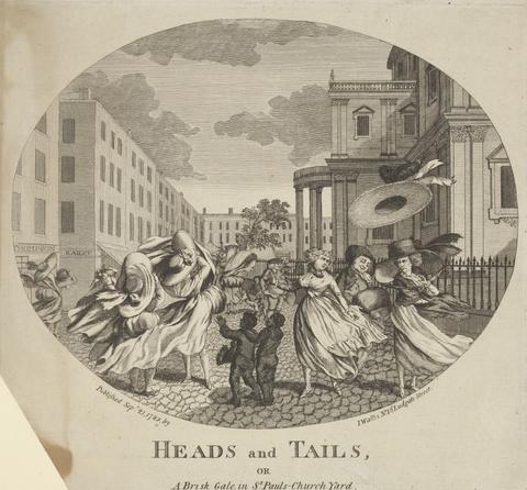"Heads and Tails" or "A Brisk Gale in St. Paul's Churchyard"