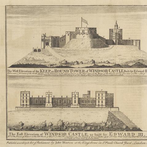 unknown artist East and West Elevations of Windsor Castle