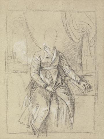 Benjamin West Costume Study for the Portrait of a Lady