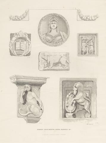 Street Monuments, Signs, Badges, &c., Plate 2
