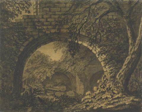 An Arch in the Vault of an Overgrown Ruin