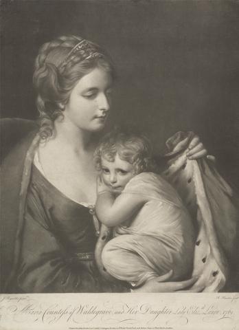 Richard Houston Maria Countess of Waldegrave and Her Daughter Lady Elizabeth Laura