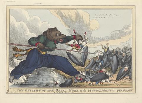 William Heath The Descent of the Great Bear or the Mussulmans in a Quandary