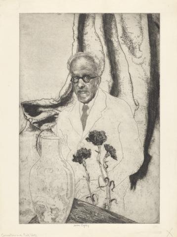 John Copley Pink Vase (Self-Portrait)