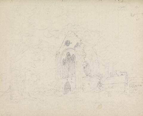 James Moore Architectural Study of a Ruined Abbey