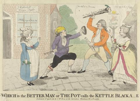James Gillray Which is the Better Man or The Pot Calls the Kettle Blacka-e