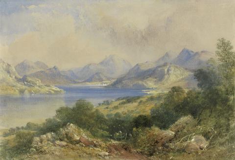 Mountainous Scene with a lake