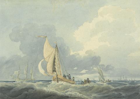 William Owen Shipping in a Choppy Sea