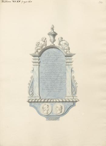 Daniel Lysons Memorial to William Ravenscroft and his wife Margaret, also two children of Mrs. Frances Ball from West Ham Church