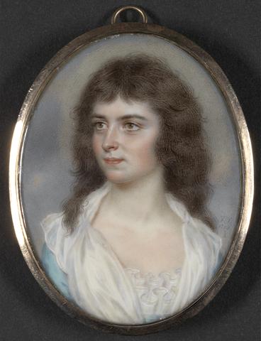 John Smart Portrait of a Young Lady, probably the artist’s daughter Anna Maria Woolf