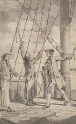 Samuel Wale RA The Murder of Kenith Hossack by Captain Lowry