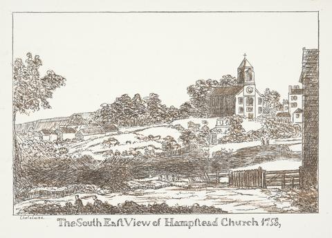 unknown artist The South East View of Hampstead Church