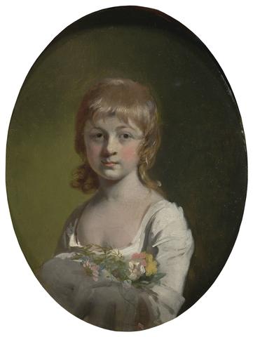 Girl with a Bouquet of Flowers