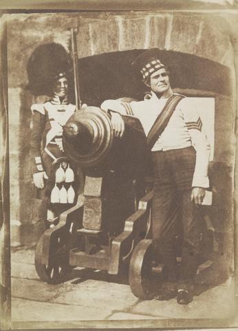 David Octavius Hill 'The Porthole,' Sergeant and Private of the 42d Gordon Highlanders