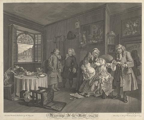 William Hogarth Marriage à la Mode, Plate 6