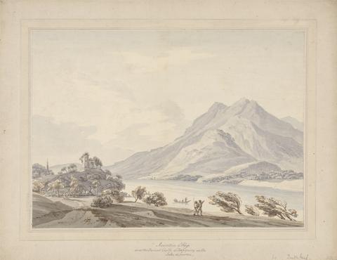 Thomas Sunderland Mountain of Rigi and the Ancient Castle of Hapsbourg on the Lake of Lucerne