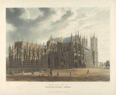 Joseph Constantine Stadler North East View of Westminster Abbey