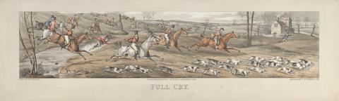 Thomas Sutherland A set of four: Full Cry. London, pub. by Thos. McLean, 1824