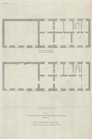 Cobham Hall, Kent: First and Second Floor Plans