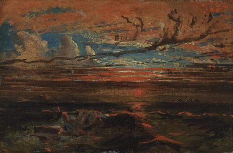 Francis Danby Sunset at Sea after a Storm