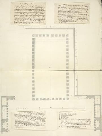 James Bruce Order of the Great Temple at Baalbec with descriptive notes attached