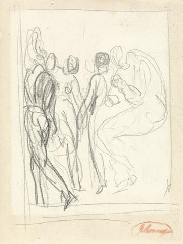 George Romney Dancers and Musicians, Probably for "L'Allegro"