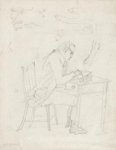 Thomas Hearne Sketching at a Table