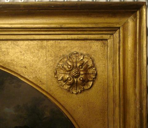 unknown artist British, Neoclassical with oval inset frame