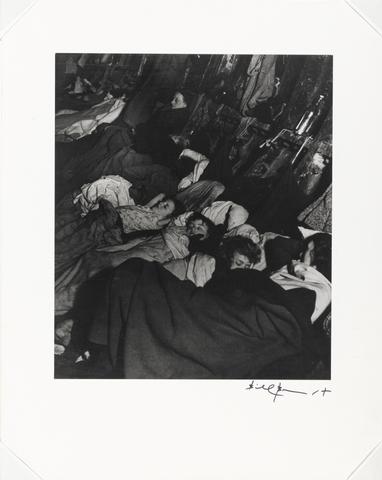 Bill Brandt Crowded Improvised Air Raid Shelter in Liverpool Street Tube Tunnel