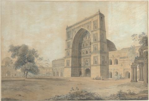 Thomas Daniell The Mosque at Juanpore Built by Sultan Hussain Sherki | Taken in December 1789