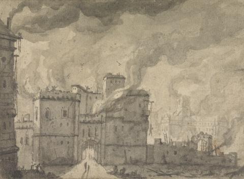 Thomas Wyck Newgate Prison, the Fire of London